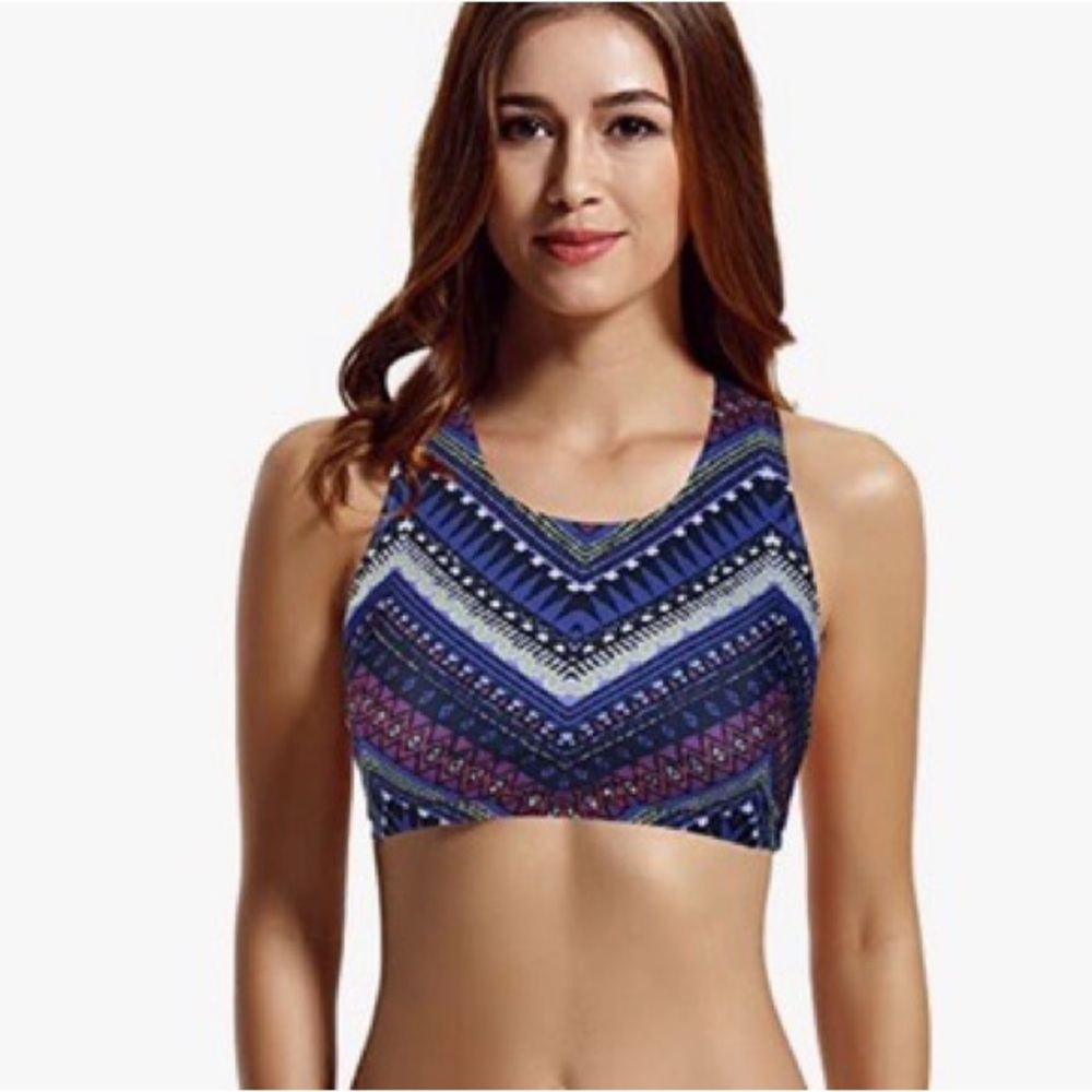 Multi color/tribal bathing suit top